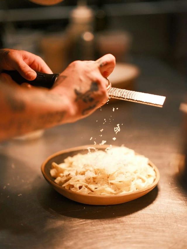Grated Parmesan.